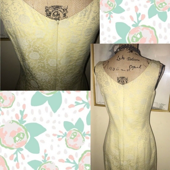 Vintage Isabel Ardee Floral Brocade Sheath Dress~8 - Picture 3 of 8